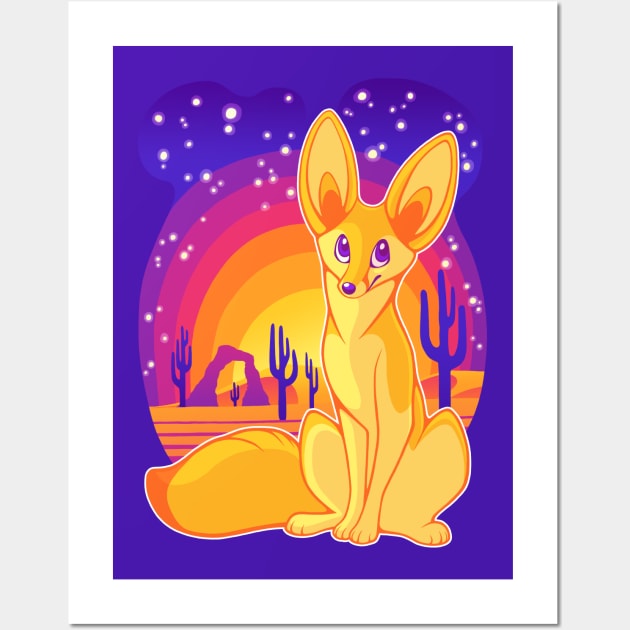 Fennec Fox Wall Art by FlannMoriath